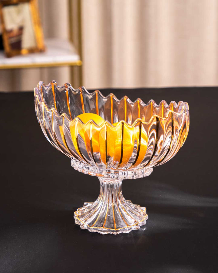 Lisslune | Crystal Glass Lotus Decorative Bowl