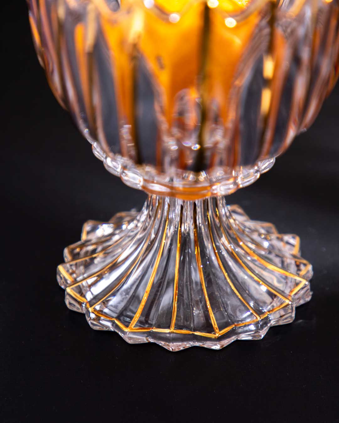 Lisslune | Crystal Glass Lotus Decorative Bowl