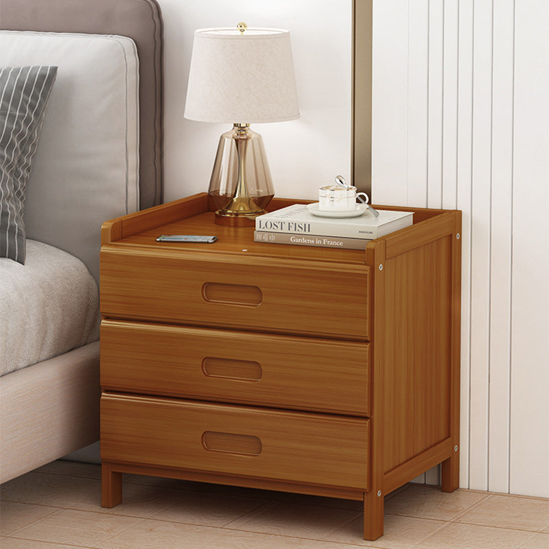 Lisslune | HanaCrate Japanese Nightstand | Solid Wood | 1 or 3 Drawers | Minimalist Design for Bedroom