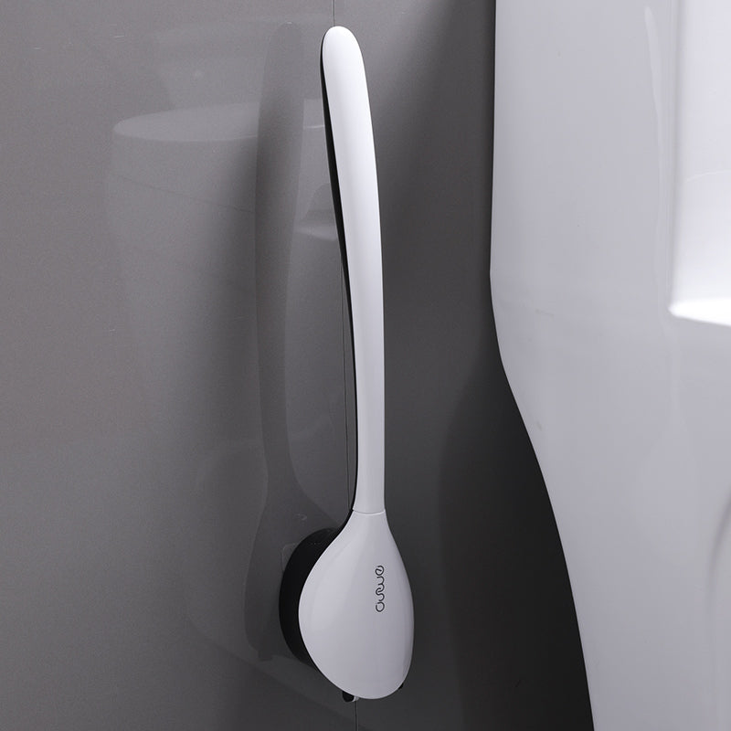 Lisslune | Wall Mounted Toilet Brush Set, with Holder, Soft Bristles & No-punch Installation