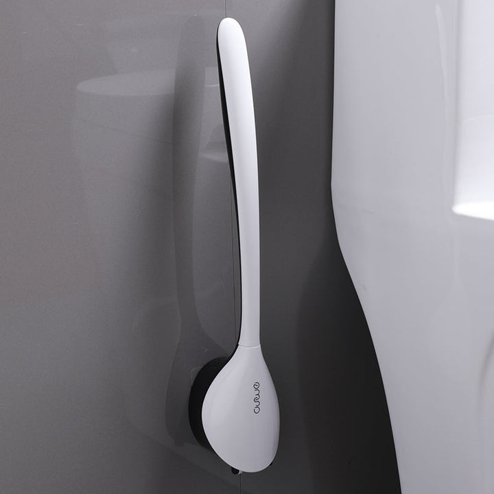 Lisslune | Wall Mounted Toilet Brush Set, with Holder, Soft Bristles & No-punch Installation