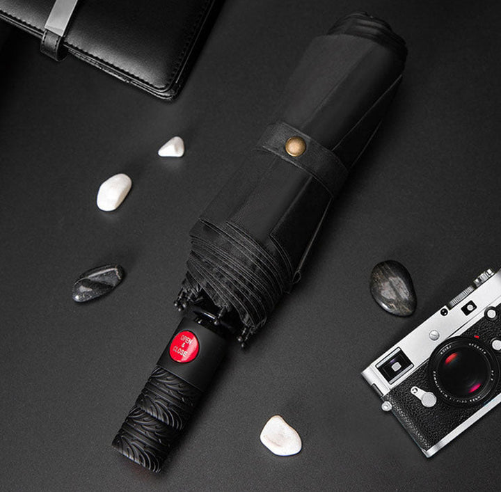 Lisslune | Automatic Sun & Rain Umbrella, with Anti UV Coating, Large Canopy & Anti-slip Handle, for Travel, Commute & More