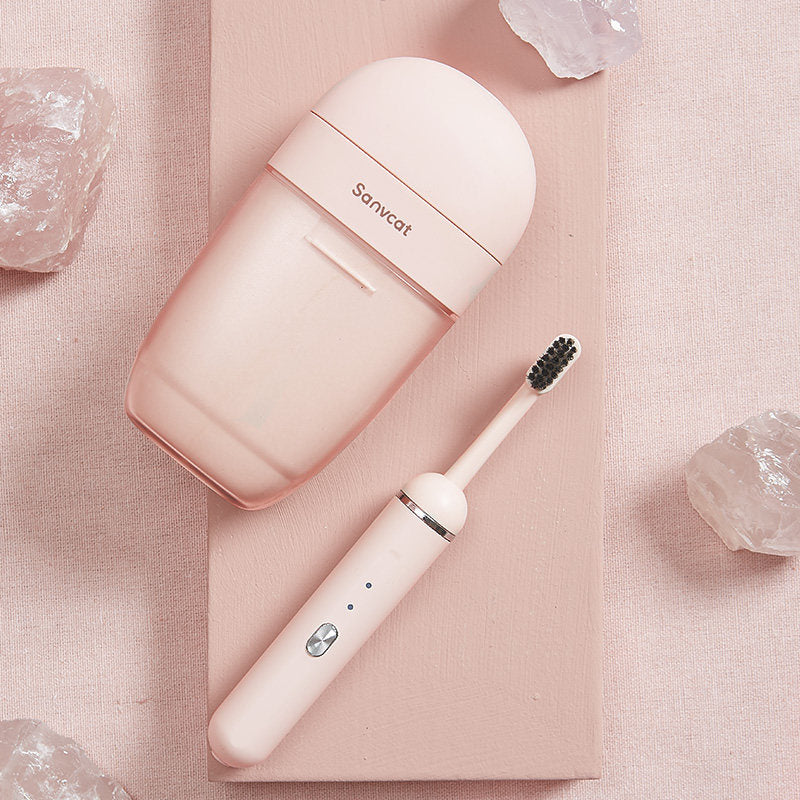Lisslune | Portable Electric Toothbrush with UV Disinfection Travel Case & 4 Modes, for Home & Travel