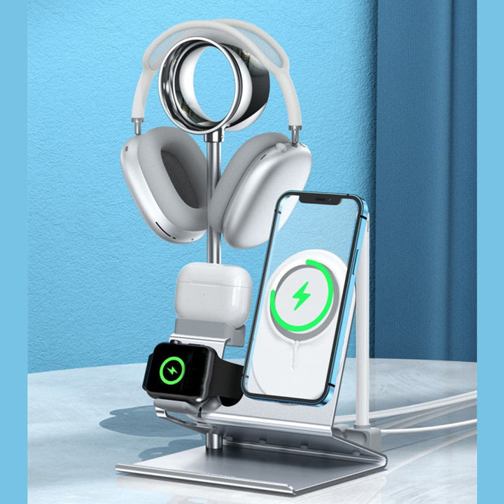 Lisslune | 5-in-1 Nightstand Desk Organizer, for Phone, Watch, Headphones, Earbuds & Pencil