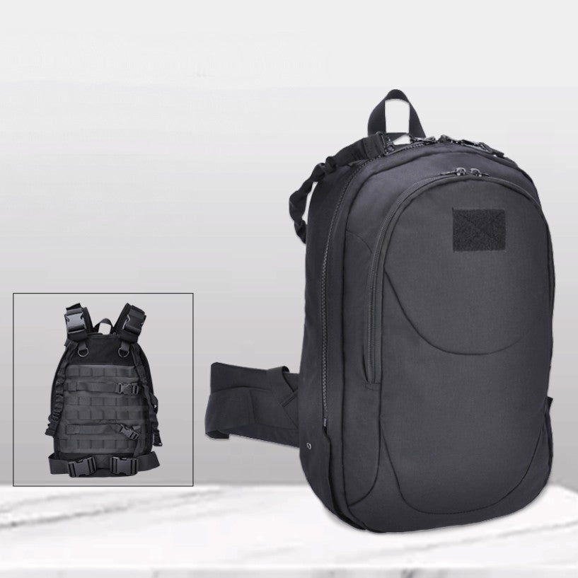 Lisslune | Tactical Transformable Vest Backpack, with Durable & Waterproof Material, Adjustable Straps & Mount System, for Outdoors, Hiking, Travel & More