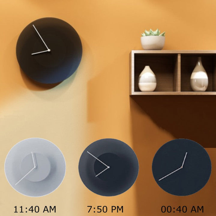 Lisslune | Cool Minimalist Gradient-Changing Wall Clock, for Office, Livingroom, Bedroom and More