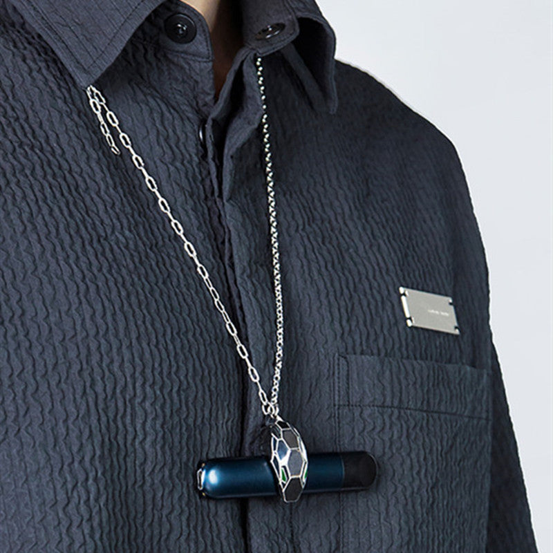 Lisslune | Men‚Äôs Chain Necklace with Snake Head Magnetic Clipper
