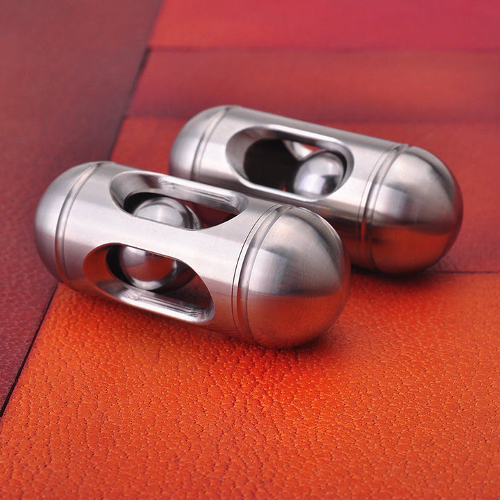 Lisslune | Anti Stress Mini Cylindrical Fidget Toy, with Pocket Size & Stainless Steel Material, for Everyday Carrying