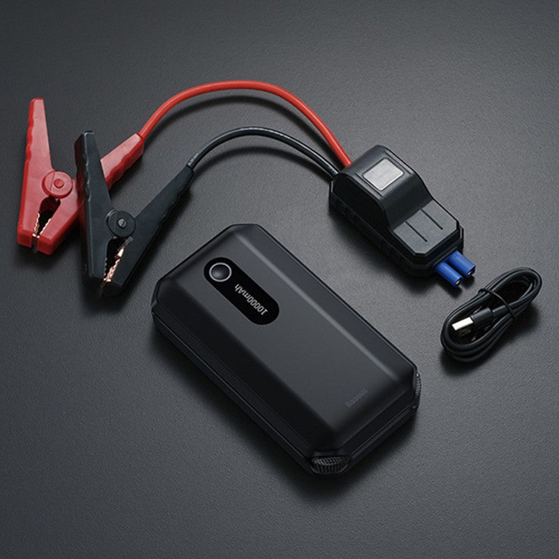 Lisslune | Reliable Portable Car Battery Charger, with LED Flashlight & Power Bank, for Sedan, SUV & More