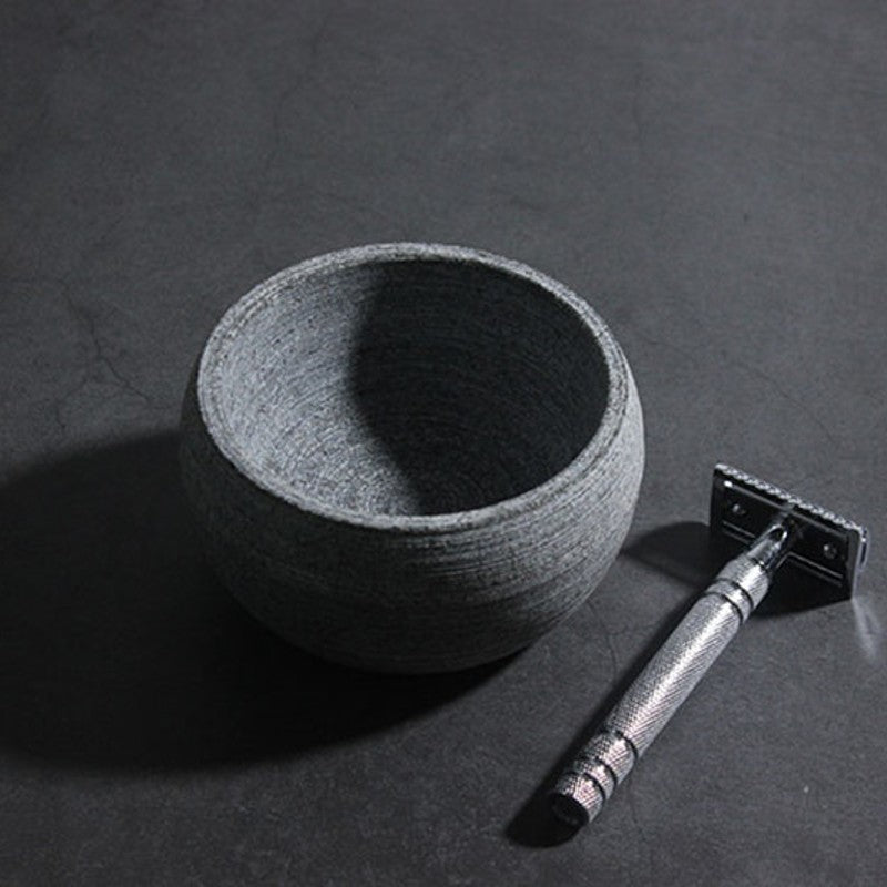 Lisslune | Stoneware Shaving Bowl, for Shaving Soap & Cream