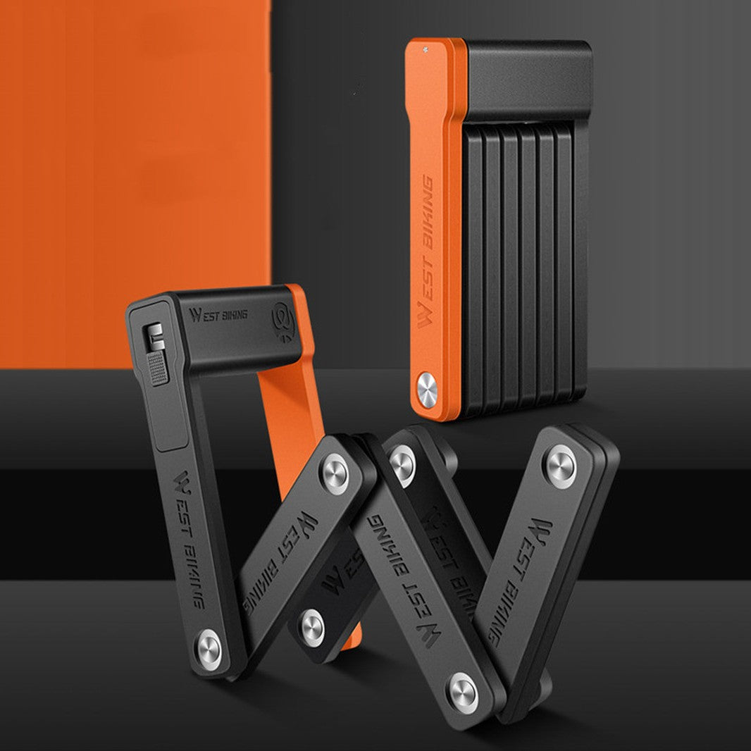 Lisslune | Portable Foldable Tough Bicycle Lock, with Segmented Design, for BIkes