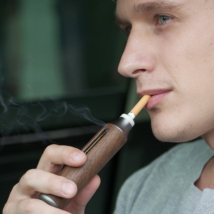 Lisslune | Portable Reusable Cigarette Holder, with 3 Sizes Heads & Built-in Ash Container