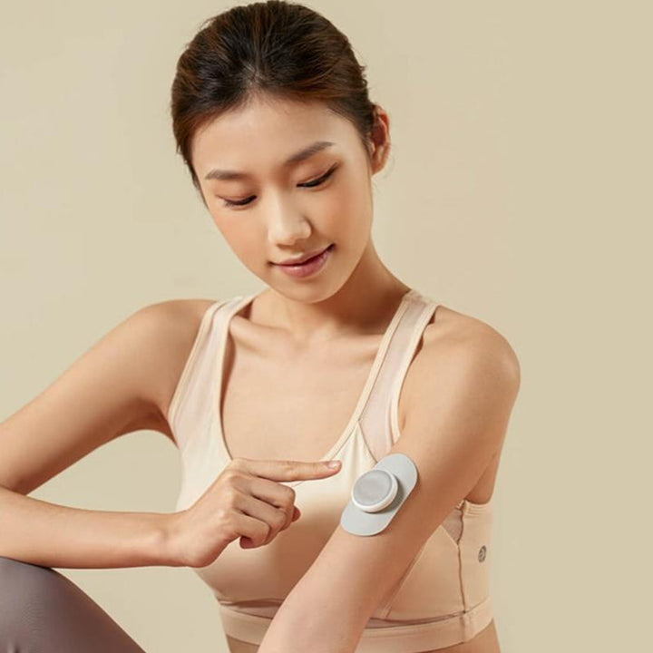 Lisslune | Portable Rechargeable Mini Massage Patch, with Dual Massage Hosts, Low-Frequency Pulse Technology, for Neck, Back, Leg & More