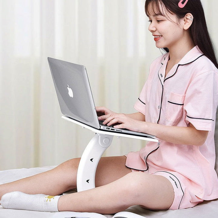 Lisslune | Laptop Stand for Bed & Table, with Adjustable Angle & Height, for Work, Study & Entertainment