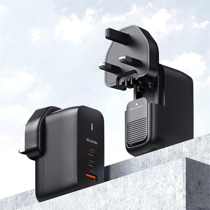 Lisslune | 65W Phone Charger with 2 USB-C & 1 USB-A Ports, for Phone & Laptop