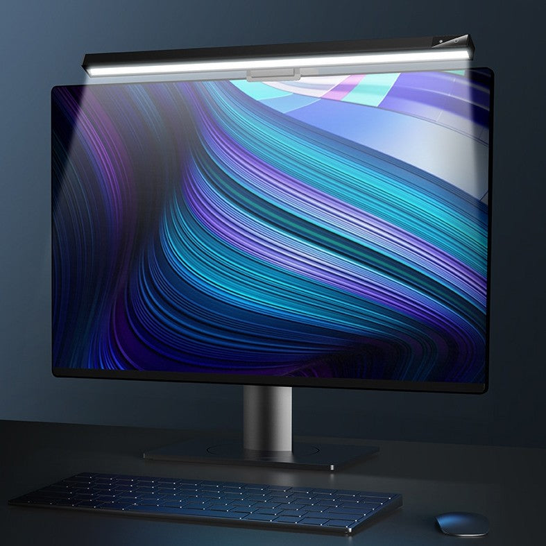 Lisslune | Eye-care Computer Monitor Light, with Stepless Dimming, No Glare & Adjustable Light Temperatures, for Home & Office