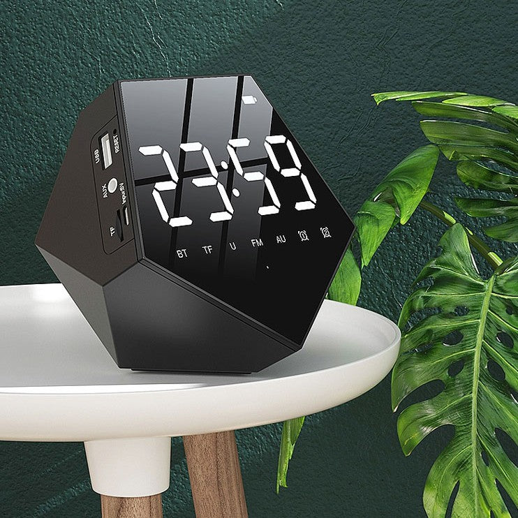 Lisslune | 2-in-1 Bluetooth Wireless Speaker with Alarm Clock, for Home & Office