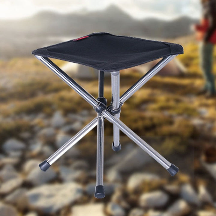 Lisslune | Foldable Lightweight Camping Stool, with Durable Stainless Steel, for Camping, Travel, Hiking, BBQ, Fishing, Garden