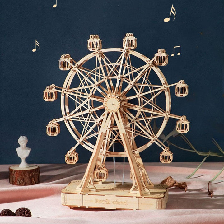 Lisslune | 3D DIY Music Wooden Puzzle Sky Wheel, for Adults and Teens