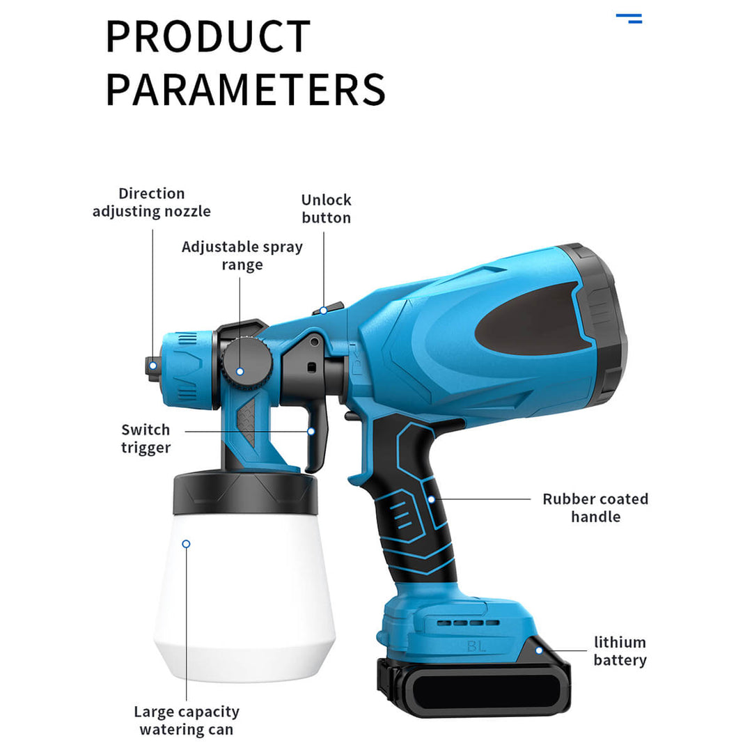 Lisslune | High pressure cordless paint spray machine