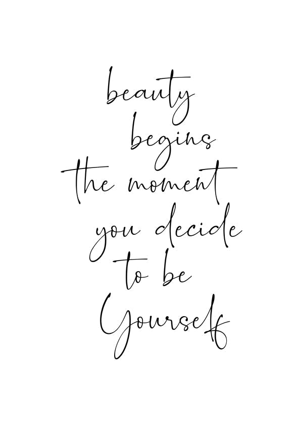 Lisslune | Beauty begins the moment you decide to be yourself.