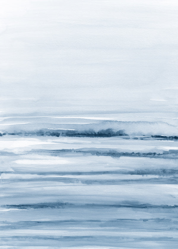 Lisslune | Watercolor Landscape N 45 Indigo Blue