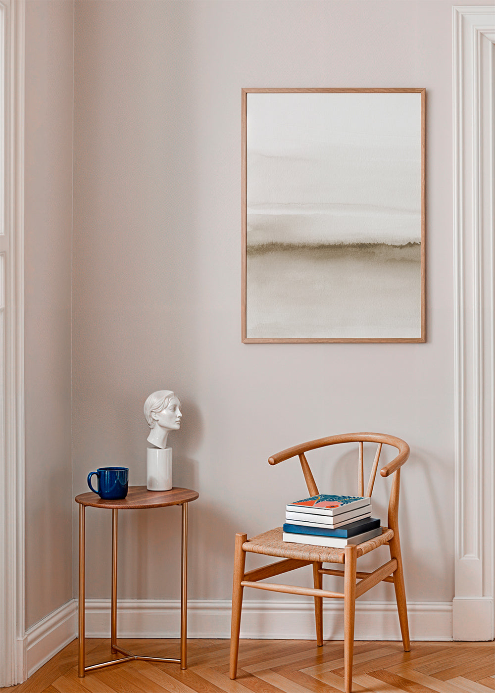 Lisslune | Watercolor Landscape N 47 Beige Shades 1/2