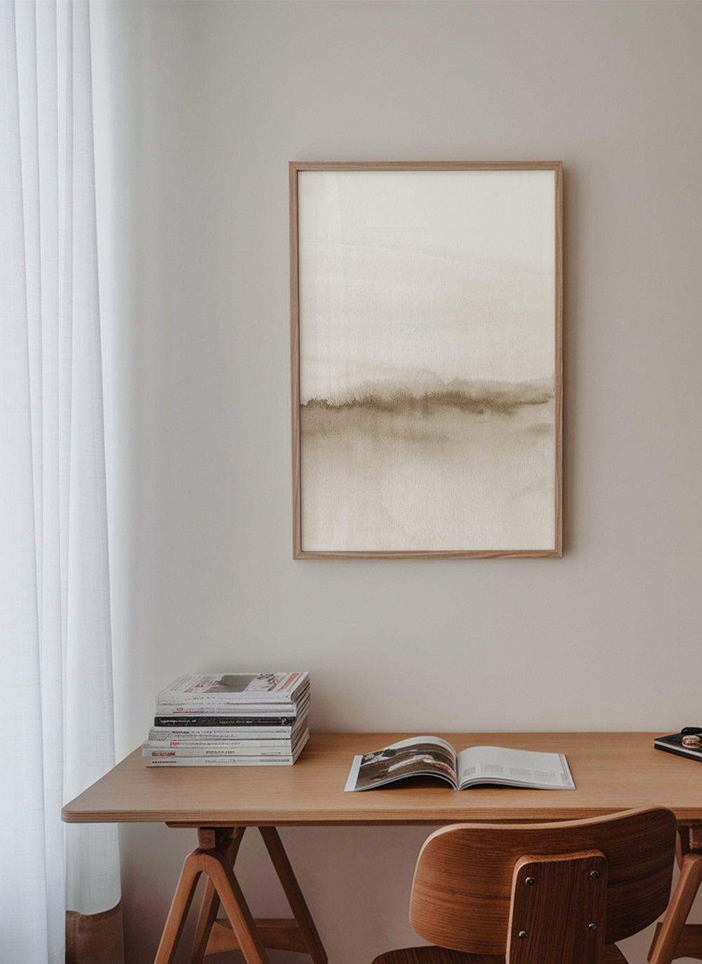 Lisslune | Watercolor landscape N 47 Beige tones 2/2