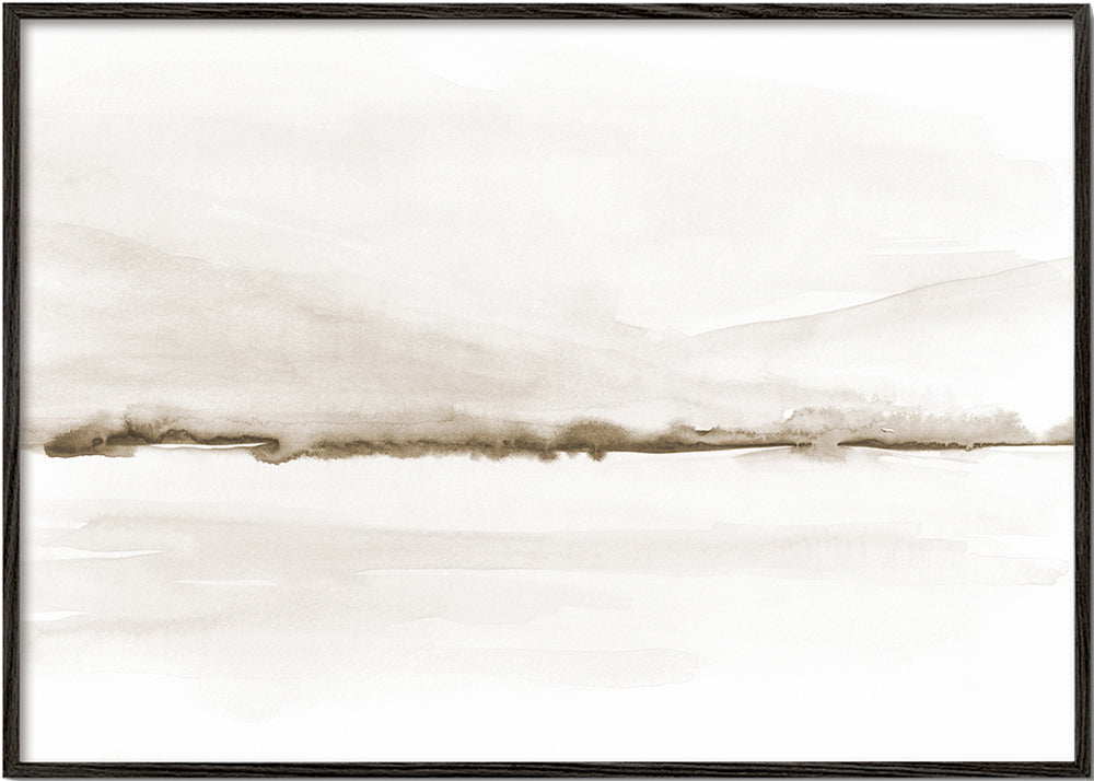 Lisslune | Watercolor Landscape N 48 Sepia