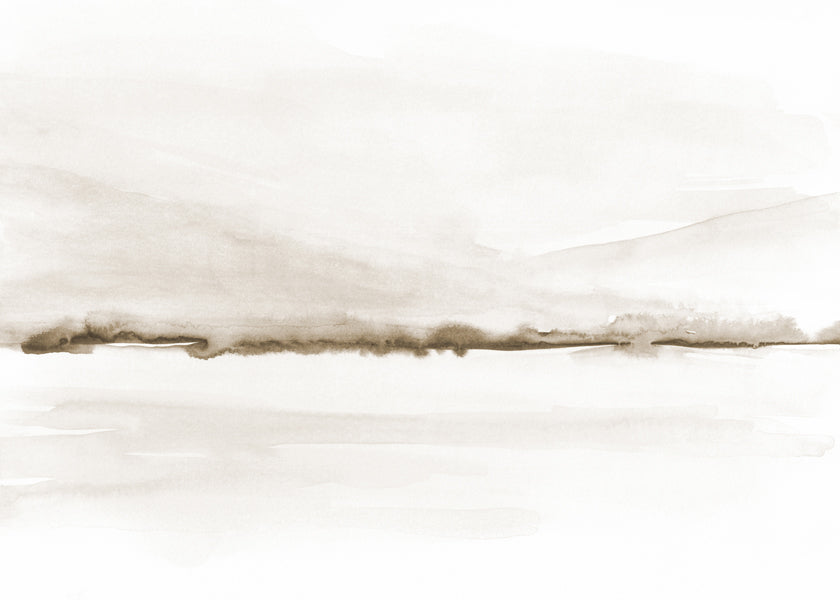 Lisslune | Watercolor Landscape N 48 Sepia