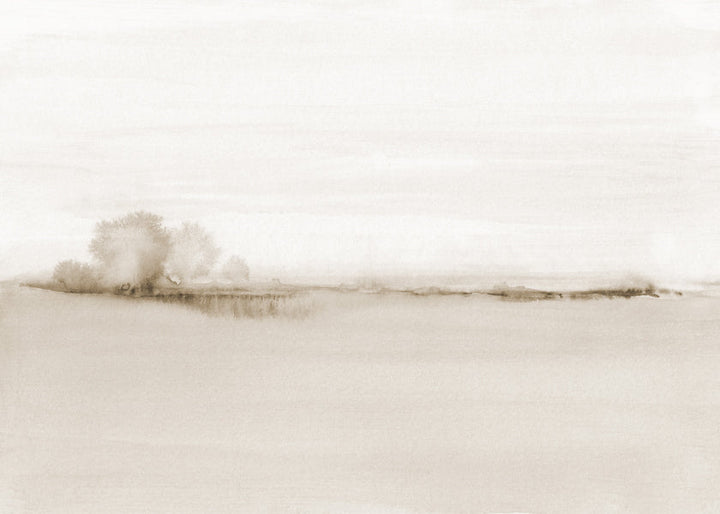 Lisslune | Watercolor Landscape N 50 Sepia
