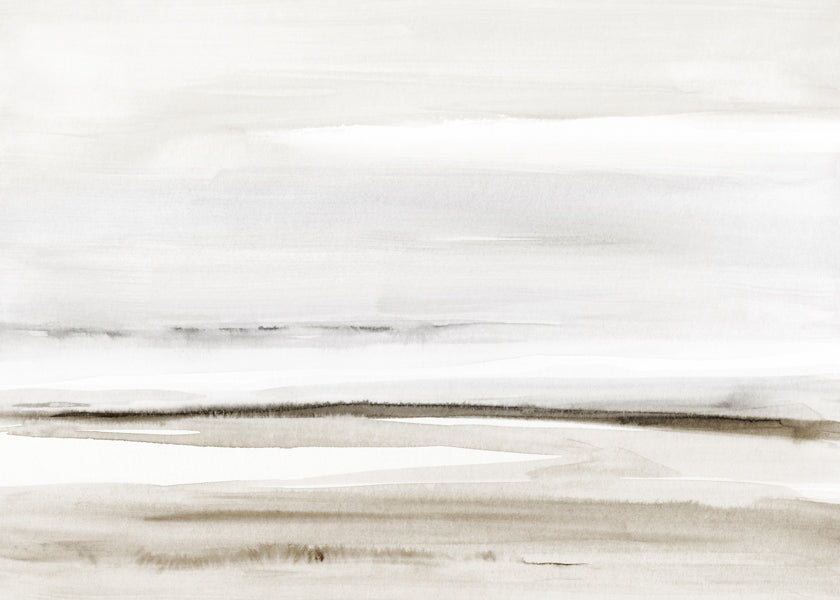 Lisslune | Watercolor beach in neutral colors