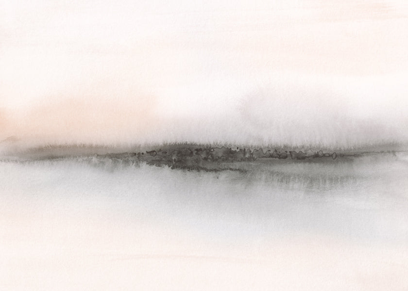 Lisslune | Abstract minimalist landscape in soft tones