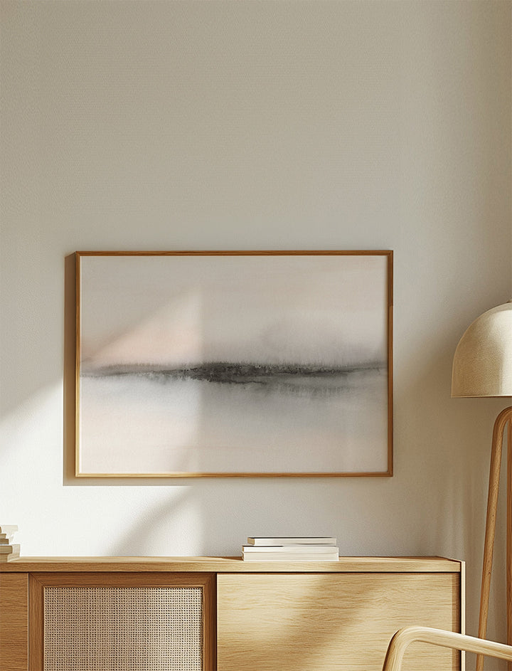 Lisslune | Abstract minimalist landscape in soft tones