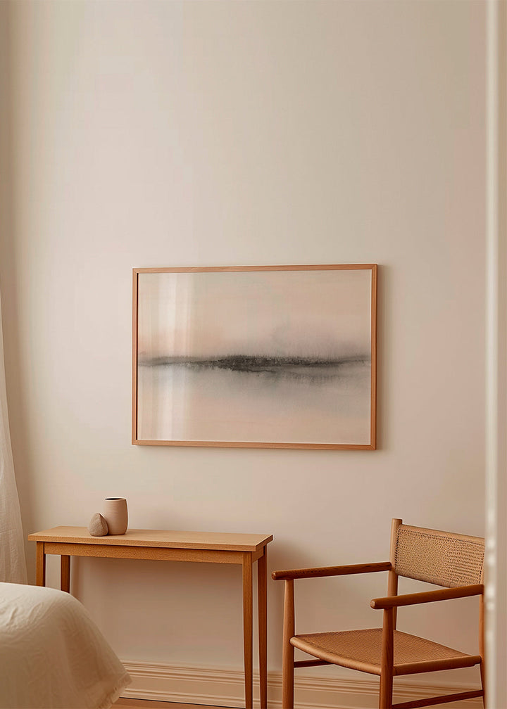 Lisslune | Abstract minimalist landscape in soft tones