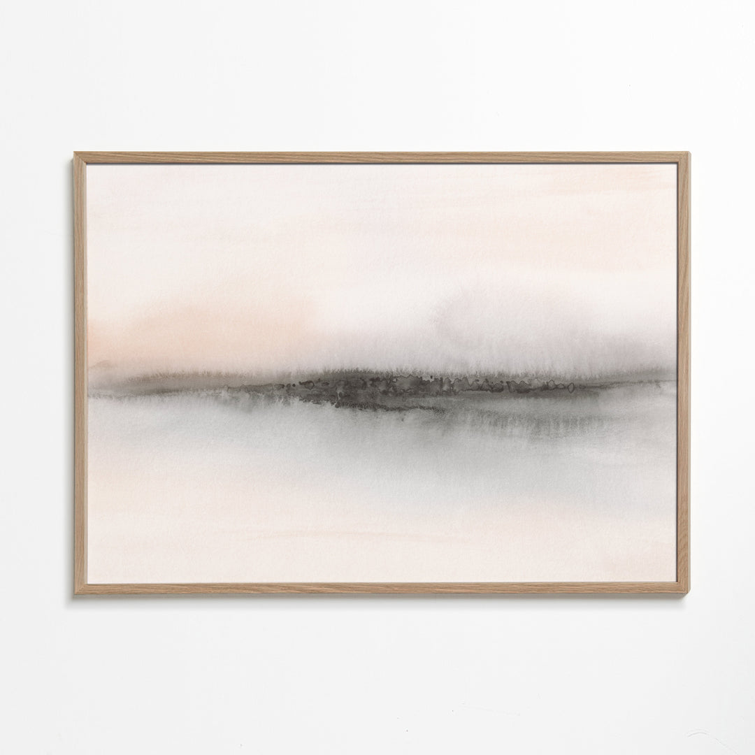 Lisslune | Abstract minimalist landscape in soft tones