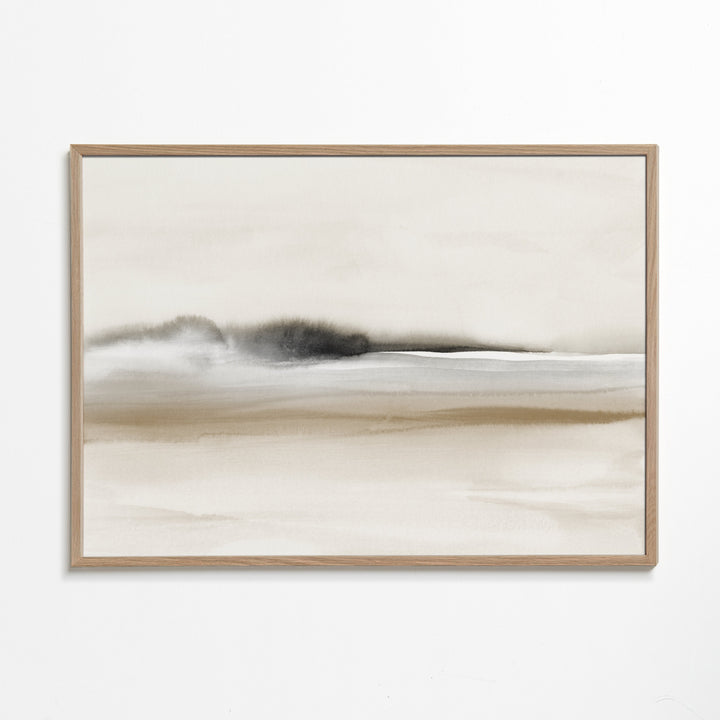 Lisslune | Hazy horizon in sepia and black watercolor