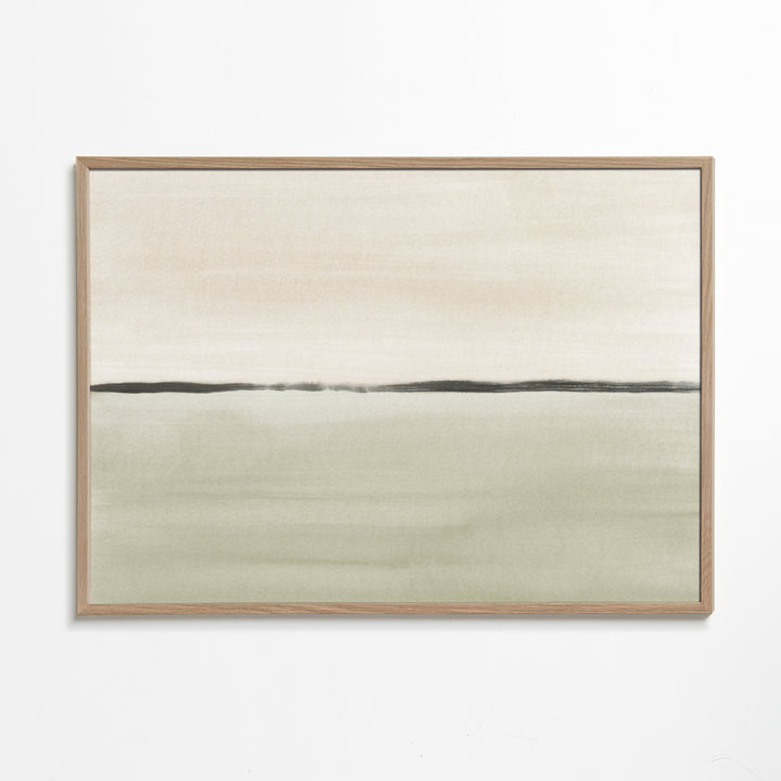 Lisslune | Minimalist horizon in soft olive green and sepia