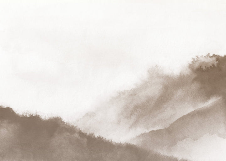 Lisslune | Foggy mountains in sepia tones