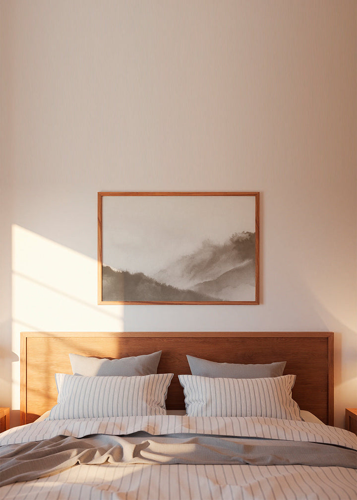 Lisslune | Foggy mountains in sepia tones
