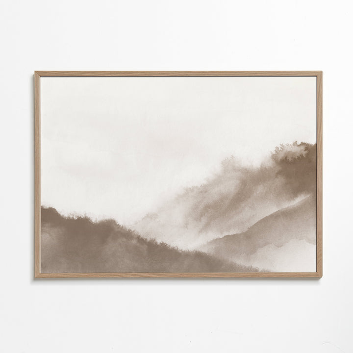 Lisslune | Foggy mountains in sepia tones