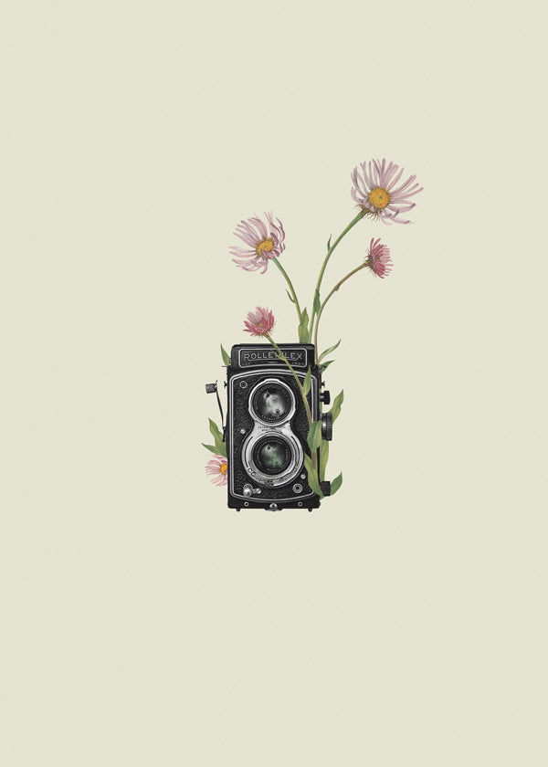 Lisslune | Floral Rolleiflex camera