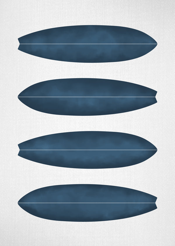Lisslune | Surfboard in Navy Blue