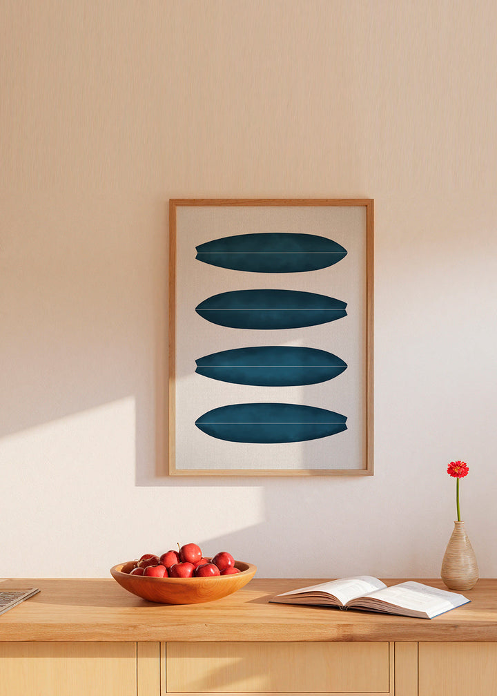 Lisslune | Surfboard in Navy Blue