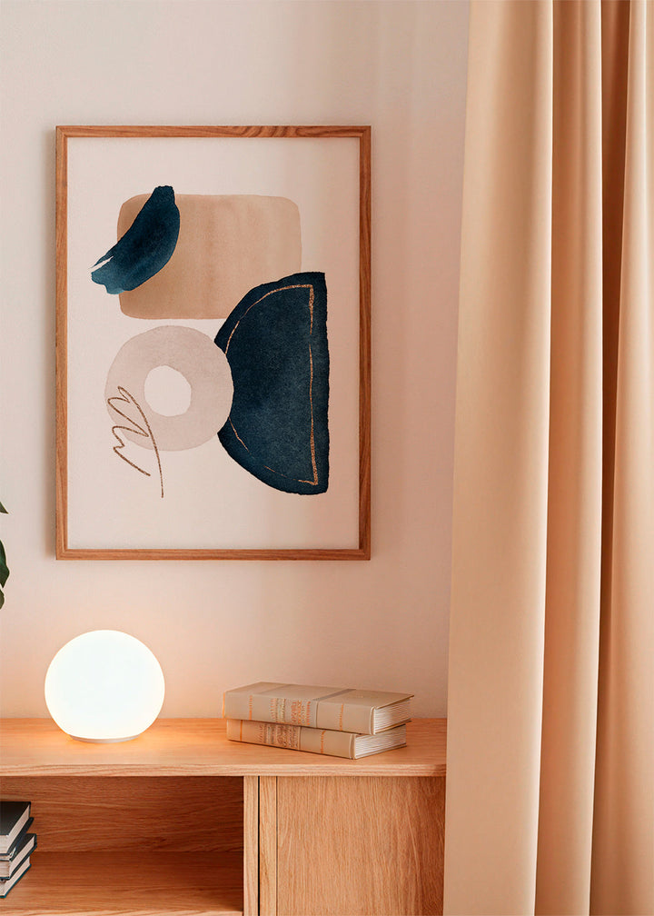 Lisslune | Watercolor Shapes in Marine 2