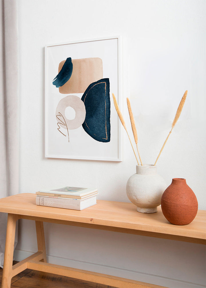Lisslune | Watercolor Shapes in Marine 2