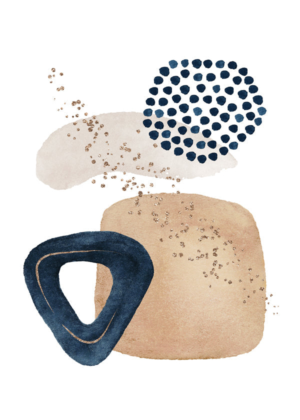 Lisslune | Watercolor Shapes in Marine 3