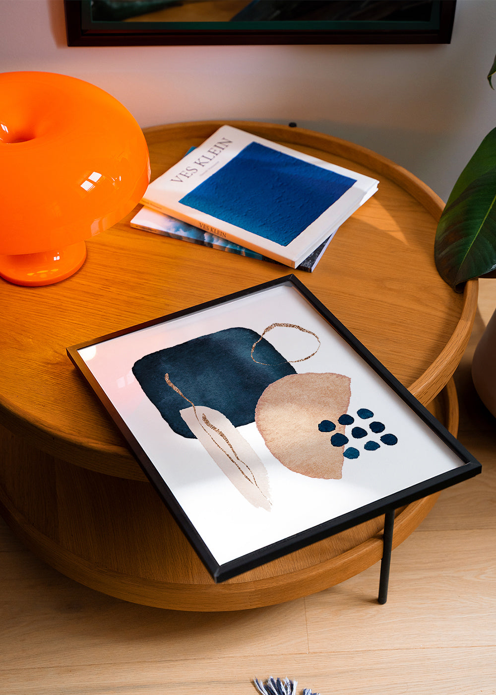 Lisslune | Watercolor shapes in navy 4
