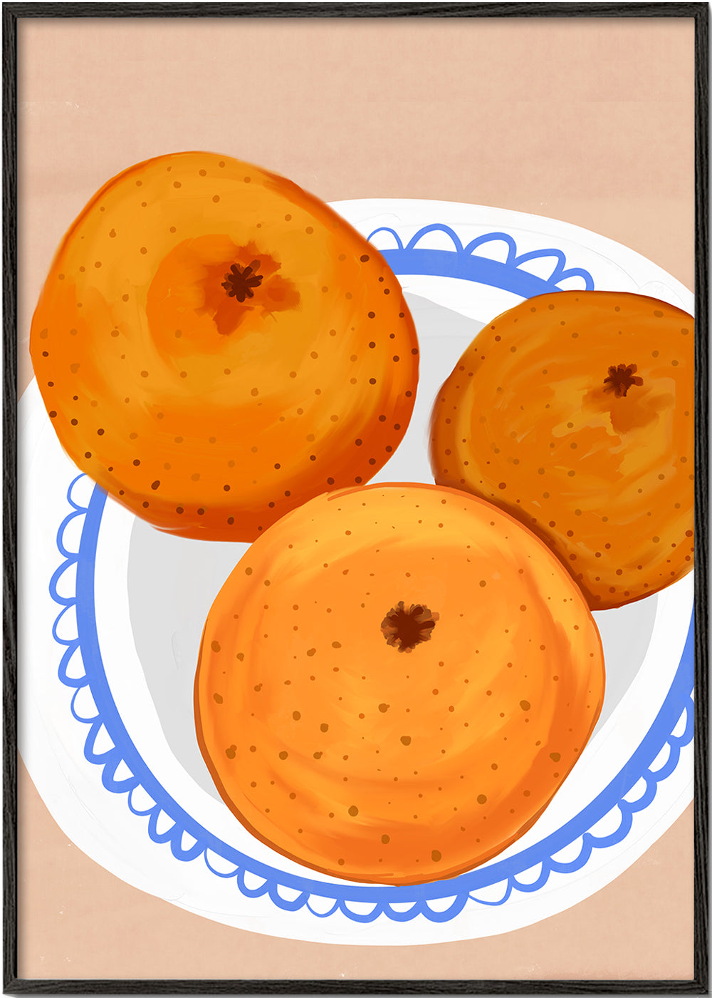 Lisslune | Oranges on a plate