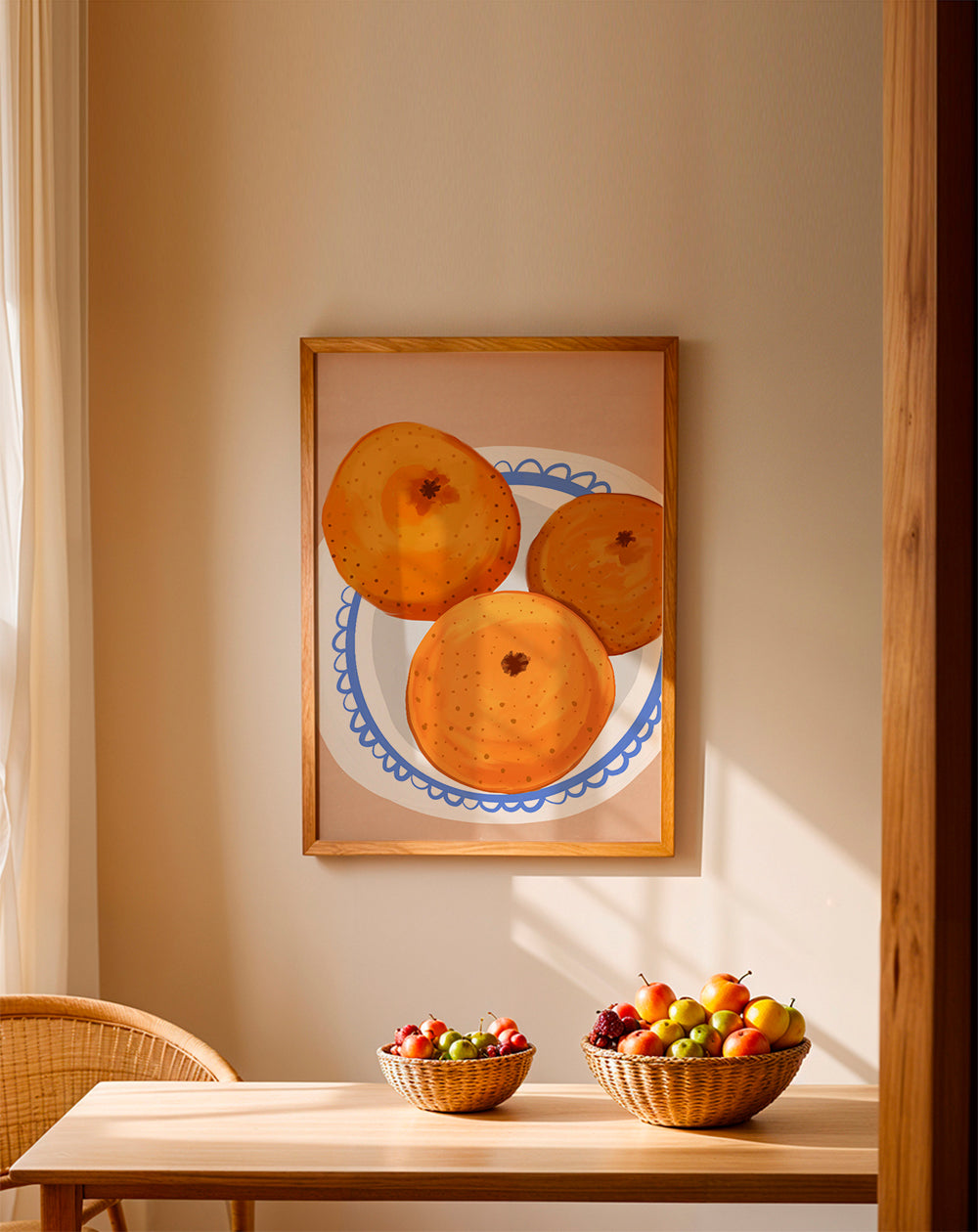 Lisslune | Oranges on a plate